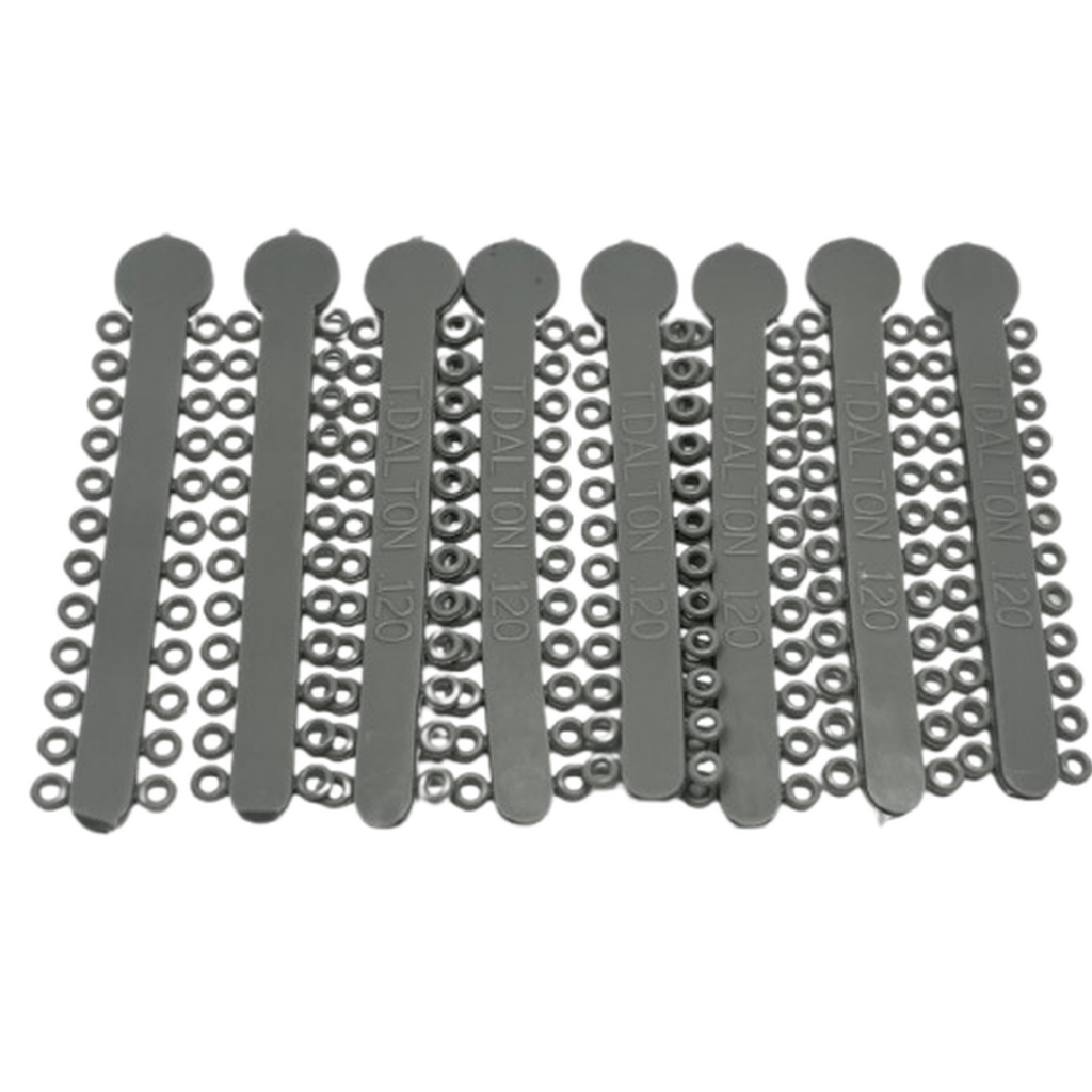 LIGADURA ELÁSTICA CORTA EN LLAVE DALTON - GRIS_1