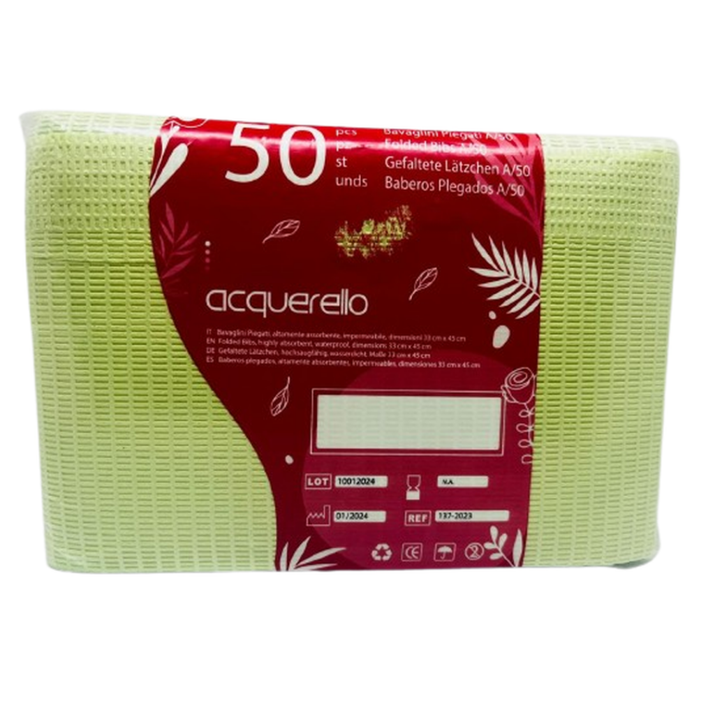 BABEROS O TOALLAS COLORES X 50  - VERDE_1