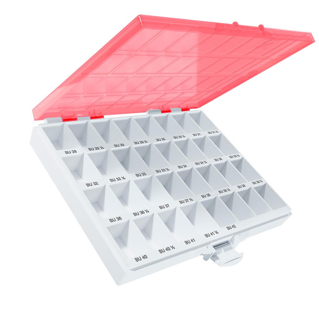 Estuches para Bandas Ortodóncicas Universales - Superior - D/E - Vermelha_1