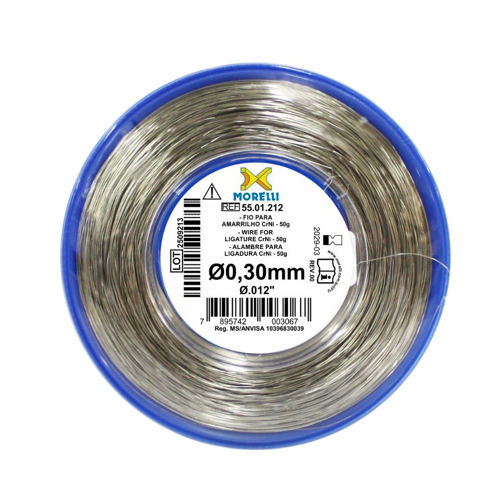 ALAMBRE PARA LIGADURA CRNI - REDONDO 0,30MM (.012) ROLLO DE 50 GR_1