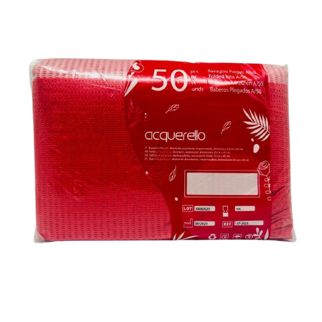 BABEROS O TOALLAS COLORES X 50 - ROJO_1